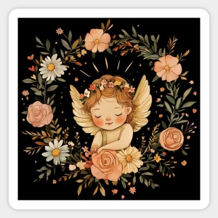 Cute Cupid Angel – Whimsical Love & Romance Illustration Sticker